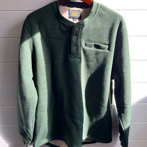 Men’s large Lee sherpa lined Henley.